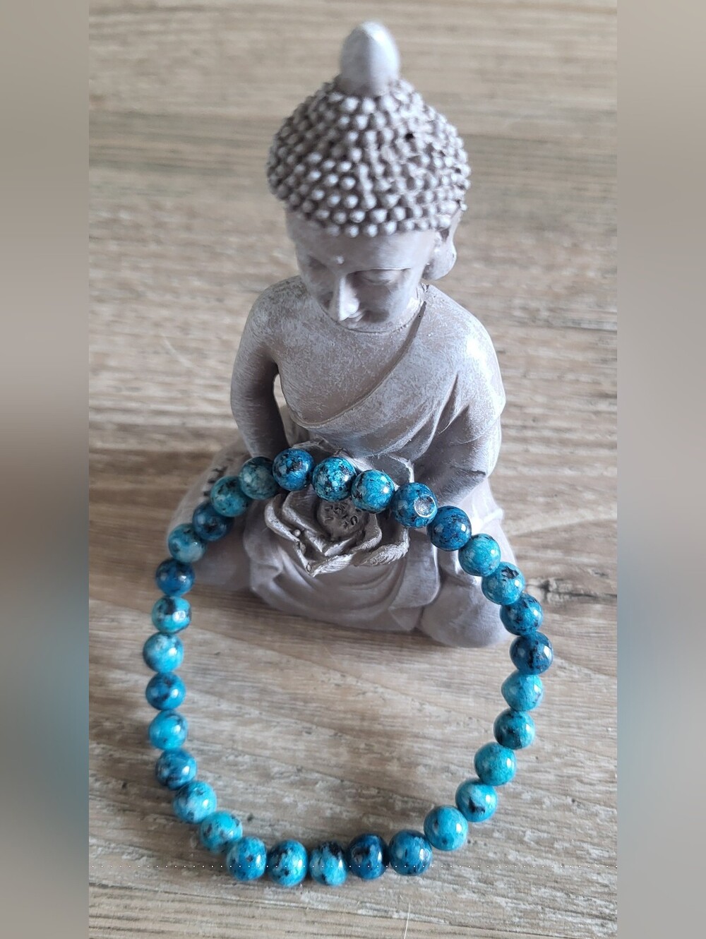 DYED BLUE APATITE 💙 Beaded Bracelet